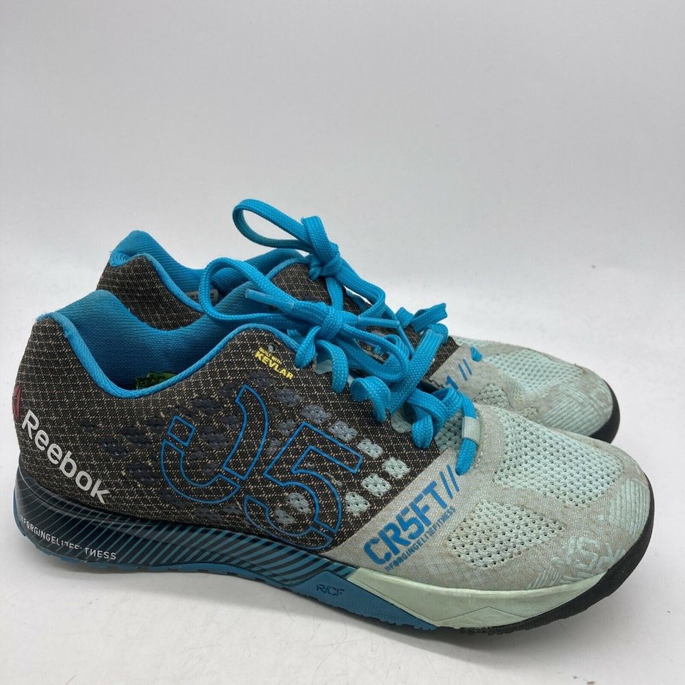 Reebok Crossfit Nano 5.0 Cool Breeze Training Kevlar Shoes Blue Size 8.5